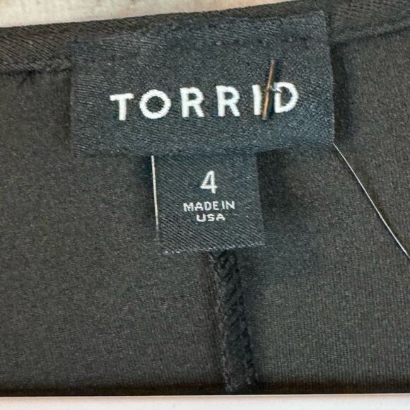 Torrid Black Bodycon Cutout Studio Knit Leg Slit Mini Dress Size 4X - Picture 7 of 10